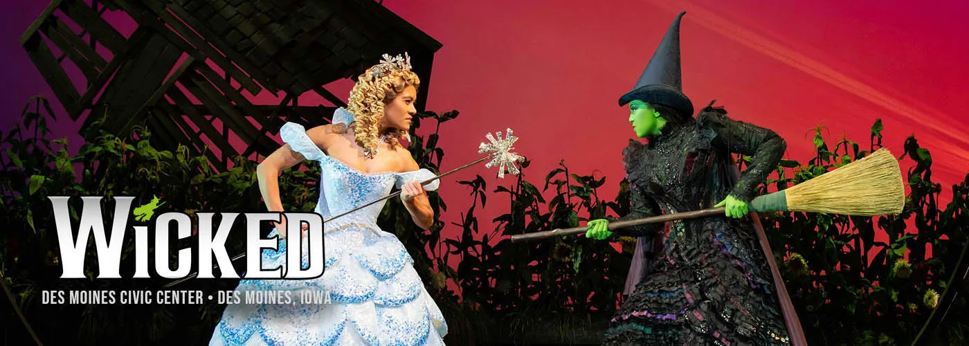 Wicked broadway Des Monies